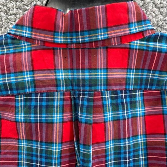 Vineyard Vines Button Down Classic Fit Tucker Shirt Red Plaid Mens Medium M - Picture 11 of 15
